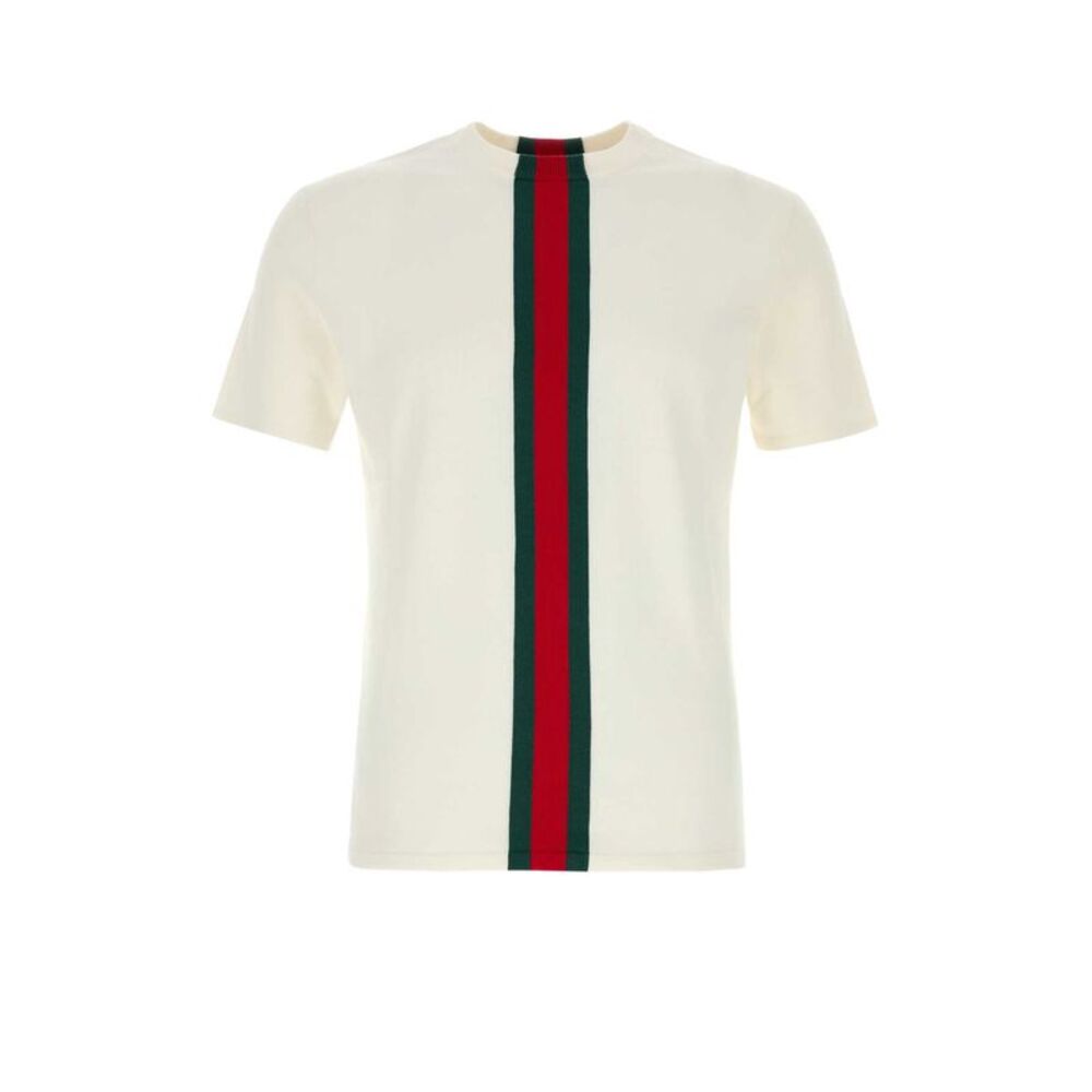 Gucci Men White Knit T-Shirt